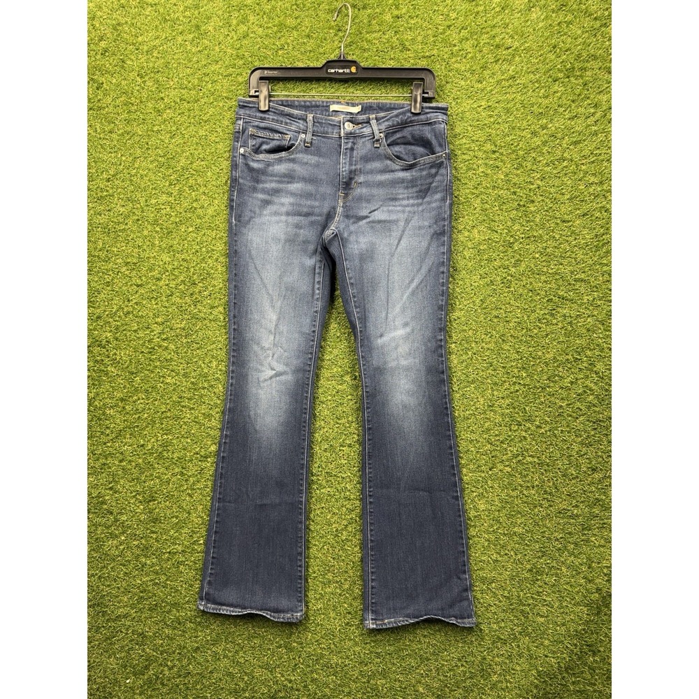 Levis 715 Jeans Womens 30x32 Bootcut Blue Stretch Dark Wash Denim Casual Work